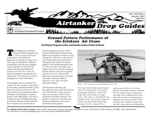 T Drop Guides Airtanker Ground Pattern Performance of