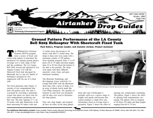 T Drop Guides Airtanker Ground Pattern Performance of the LA County