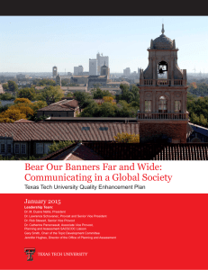 Bear Our Banners Far and Wide: Communicating in a Global Society