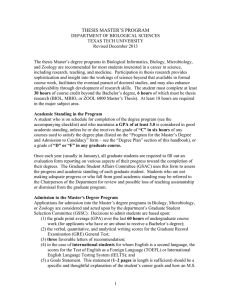 THESIS MASTER&rsquo;S PROGRAM