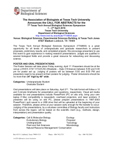 The Association of Biologists at Texas Tech University