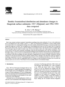 Benthic  foraminiferal  distribution  and  abundance ... Skagerrak  surface  sediments:  1937  (Hiiglund) ...