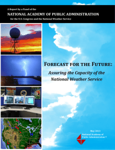 Forecast for the Future: Assuring the Capacity of the National Weather Service