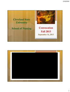 Convocation Fall 2015 Cleveland State University