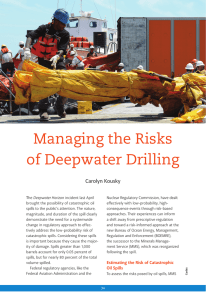 Managing the Risks of Deepwater Drilling carolyn Kousky