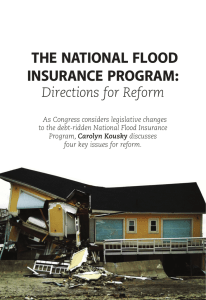 THE NATIONAL FLOOD INSURANCE PROGRAM: Directions for Reform