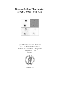Deconvolution Photometry of QSO 0957+561 A,B