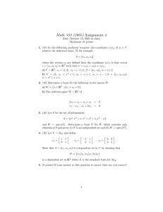 Math 333 (2005) Assignment 4