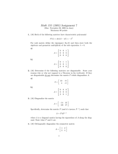Math 333 (2005) Assignment 7