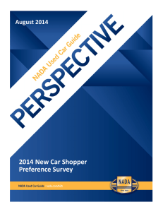 2014 New Car Shopper Preference Survey August 2014