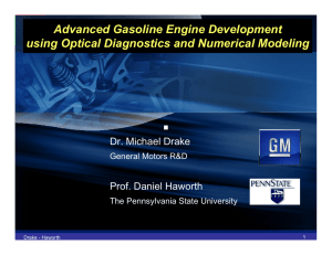Advanced Gasoline Engine Development using Optical Diagnostics and Numerical Modeling