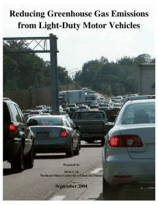 Reducing Greenhouse Gas Emissions from Light-Duty Motor Vehicles  September 2004