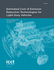 Estimated Cost of Emission Reduction Technologies for Light-Duty Vehicles www.theicct.org