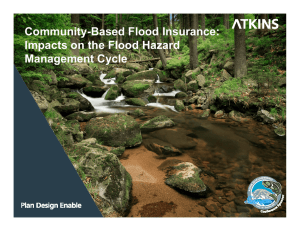 Community-Based Flood Insurance: Impacts on the Flood Hazard Management Cycle