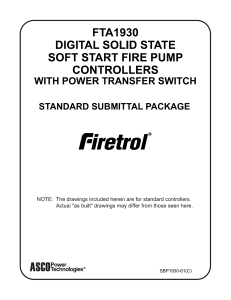 WITH POWER TRANSFER SWITCH STANDARD SUBMITTAL PACKAGE SBP1930-61&amp;