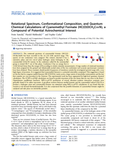 Rotational Spectrum, Conformational Composition, and Quantum N), a