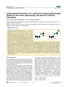 cis- and trans-N‑Cyclopropylformamide Conformational Properties of