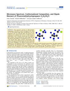 Microwave Spectrum, Conformational Composition, and Dipole Moment of (Fluoromethyl)cyclopropane (C H CH