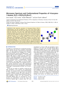 ‑Isocyano- Microwave Spectrum and Conformational Properties of 4 CHCH C)