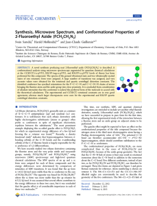 Synthesis, Microwave Spectrum, and Conformational Properties of ‑Fluoroethyl Azide (FCH 2 CH