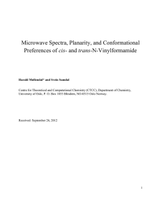 Microwave Spectra, Planarity, and Conformational cis