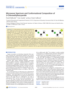 Microwave Spectrum and Conformational Composition of 2-Chloroethylisocyanide Harald Møllendal,* Svein Samdal,
