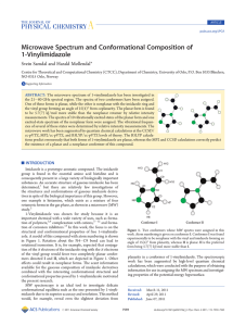 Microwave Spectrum and Conformational Composition of 1-Vinylimidazole Svein Samdal and Harald Møllendal*