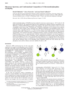 Microwave Spectrum, and Conformational Composition of (Chloromethyl)phosphine (ClCH PH )