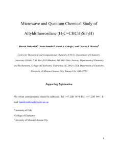 Microwave and Quantum Chemical Study of Allyldifluorosilane (H C=CHCH SiF