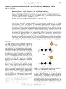 Microwave Spectrum and Intramolecular Hydrogen Bonding of Propargyl Selenol (HC SeH) Harald Møllendal,*