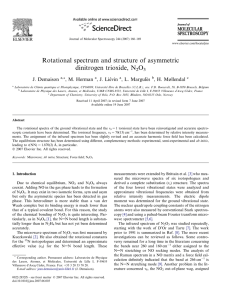 Rotational spectrum and structure of asymmetric dinitrogen trioxide, N O J. Demaison