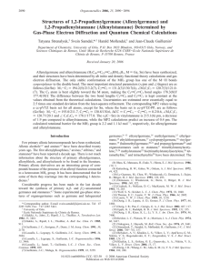 Structures of 1,2-Propadienylgermane (Allenylgermane) and 1,2-Propadienylstannane (Allenylstannane) Determined by