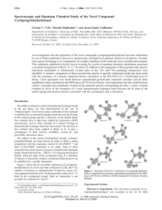 Spectroscopic and Quantum Chemical Study of the Novel Compound Cyclopropylmethylselenol Harald Møllendal,*
