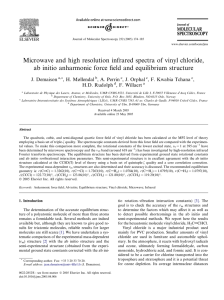 Microwave and high resolution infrared spectra of vinyl chloride,