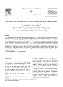 A microwave and quantum chemical study of allyltrifluorosilane *, G.A. Guirgis