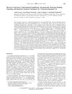 Microwave Spectrum, Conformational Equilibrium, Intramolecular Hydrogen Bonding,