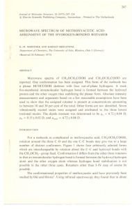 247 MICROWAVE SPECTRUM OF METHOXYACETIC ACID: ASSIGNMENT