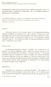 MICROW AVE SPECTRUM, STRUCTURE, DIPOLE MOMENT, AND 35Cl QUADRUPOLE COUPLING CONSTANT