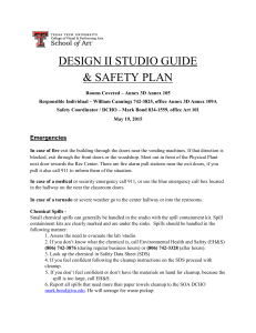 DESIGN II STUDIO GUIDE &amp; SAFETY PLAN