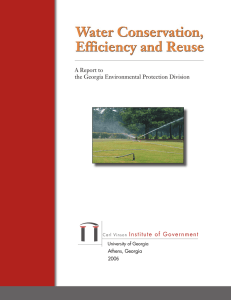 Institute of Government A Report to the Georgia Environmental Protection Division Athens, Georgia