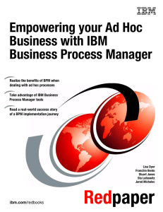 Empowering your Ad Hoc Business with IBM Business Process Manager Front cover