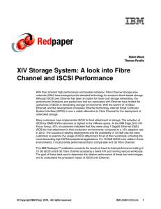 Red paper XIV Storage System: A look into Fibre Channel and iSCSI Performance