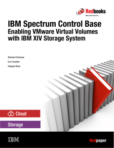 IBM Spectrum Control Base Enabling VMware Virtual Volumes Red