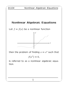 Let = ( ) be a nonlinear function