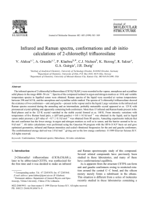 Infrared and Raman spectra, conformations and ab initio *, C.J. Nielsen