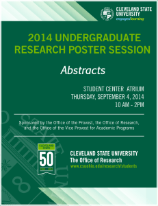 2014 POSTER RESEARCH Abstracts