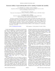 Reentrant stability of superconducting films and the vanishing of dendritic... V. V. Yurchenko, D. V. Shantsev, and T. H. Johansen