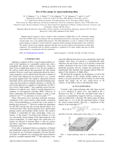 Size of flux jumps in superconducting films * D. V. Shantsev,