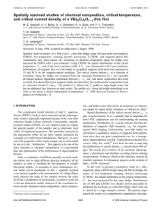 Spatially resolved studies of chemical composition, critical temperature,