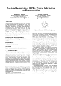 Reachability Analysis of GSPDIs: Theory, Optimization, and Implementation Hallstein A. Hansen Gerardo Schneider